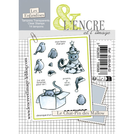 L'Encre et l'Image The Mallow Family's Christmas Tree Clear Stamp