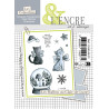 L'Encre et l'Image The Mallow Family in the Moonlight Clear Stamp