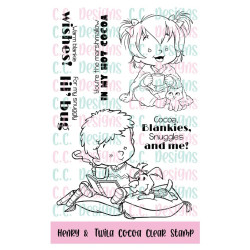 C.C. Design Henry & Twila Cocoa Clear Stamp