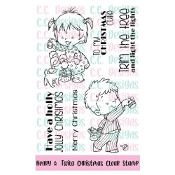 C.C. Design Henry & Twila Christmas Clear Stamp