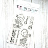 C.C. Design Henry & Twila Christmas Clear Stamp