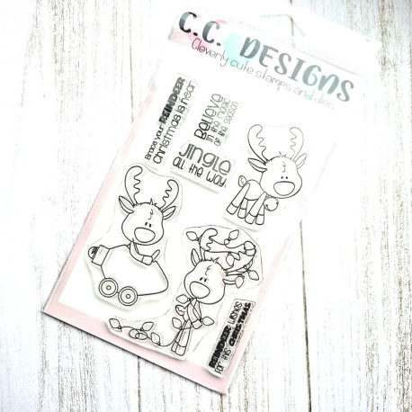 C.C. Design Rodney Reindeer Clear Stamp