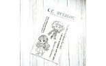 C.C. Design Scissors Clear Stamp