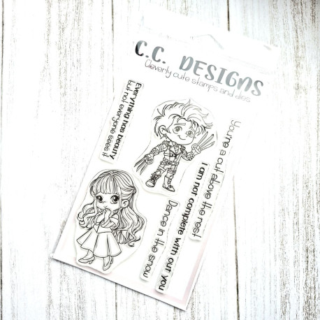 C.C. Design Scissors Clear Stamp