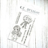 C.C. Design Scissors Clear Stamp