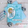 C.C. Design Let It Snow Clear Stamp