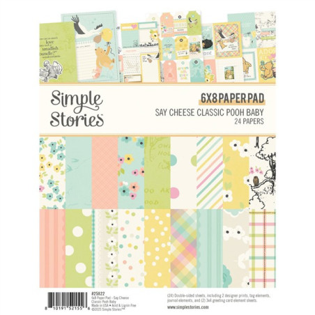 Simple Stories Say Cheese Classic Pooh Baby Paper Pad 15x20cm