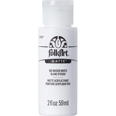 FolkArt Acrylic Matte Wicker White