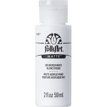FolkArt Acrylic Matte Wicker White