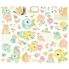 Simple Stories Say Cheese Classic Pooh Baby Floral Bits & Pieces 49pz