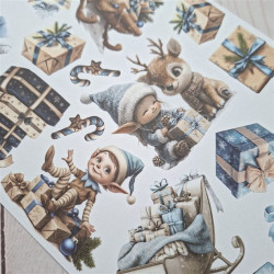 Craft o' Clock Jolly Season Extras Set Winter 15,75x30,5cm