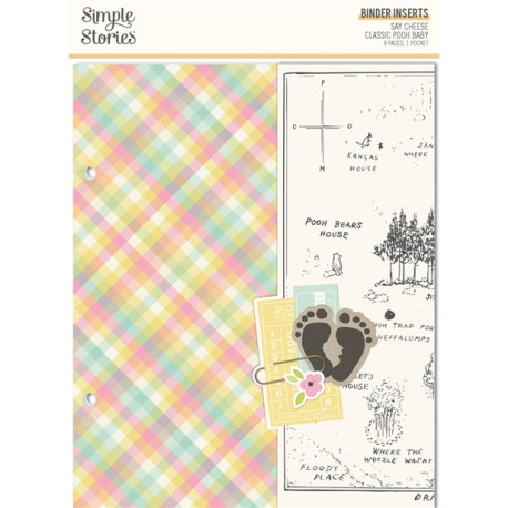 Simple Stories Say Cheese Classic Pooh Baby 6x8 Inch Binder Inserts