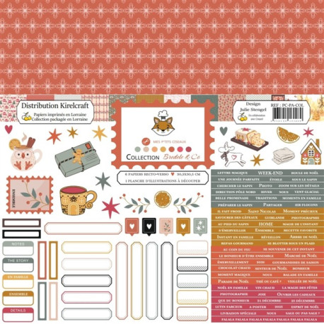 Mes P'tits Ciseaux Bredele and Co Collection 30x30cm