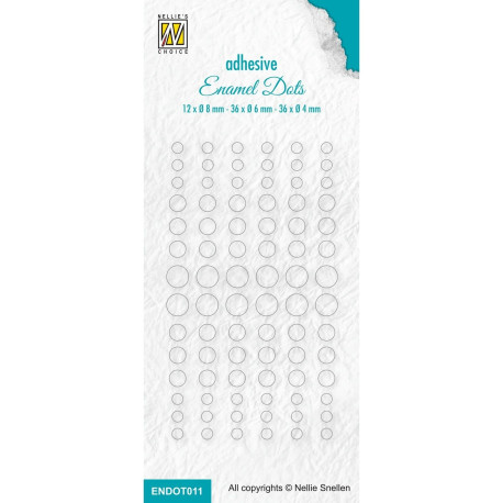 Nellie's Choice Enamel Dots Transparent