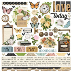 Simple Stories Simple Vintage Junk Drawer Collection Kit 30x30cm