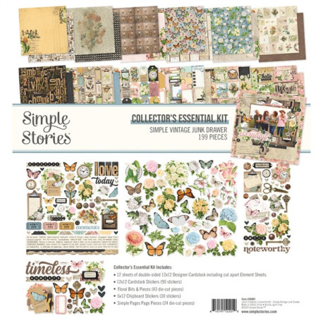 Simple Stories Simple Vintage Junk Drawer Collector's Essential Kit