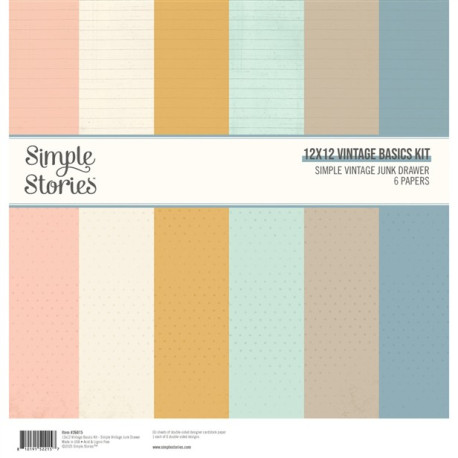 Simple Stories Simple Vintage Junk Drawer Basics Kit 30x30cm