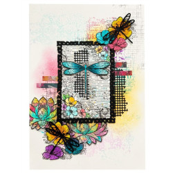 StudioLight Dragonfly Dreams Cutting Die Note Card Shape