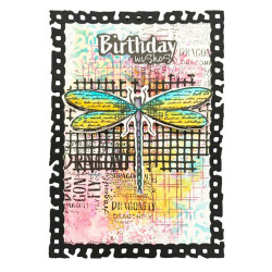 StudioLight Dragonfly Dreams Cutting Die Note Card Shape