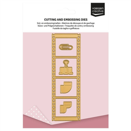 Vaessen Creative Cutting & Embossing Die Striscia di Pellicola Vintage
