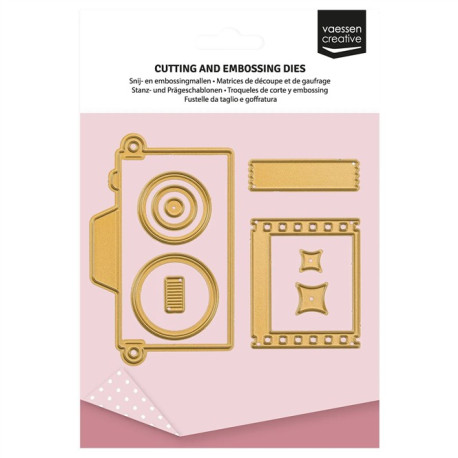 Vaessen Creative Cutting & Embossing Die Macchina Fotografica Vintage