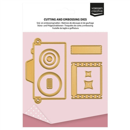 Vaessen Creative Cutting & Embossing Die Macchina Fotografica Vintage