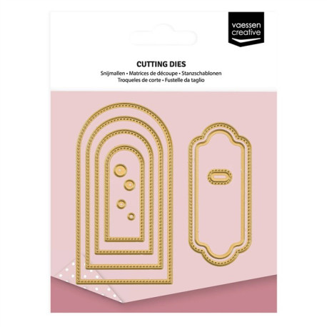 Vaessen Creative Cutting & Embossing Die Banner & TAG Arrotondati