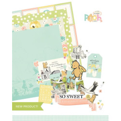 Simple Stories Say Cheese Classic Pooh Baby Floral Bits & Pieces 49pz