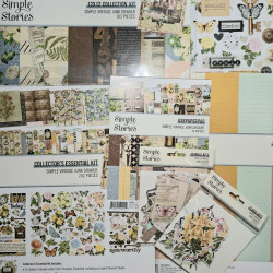 Simple Stories Simple Vintage Junk Drawer Floral Bits & Pieces 46pz