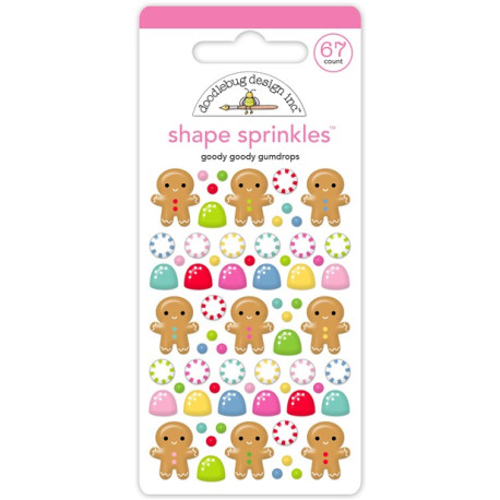 Doodlebug Design Oh What Fun Goody Goody Gumdrops Shape Sprinkles