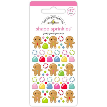 Doodlebug Design Oh What Fun Goody Goody Gumdrops Shape Sprinkles