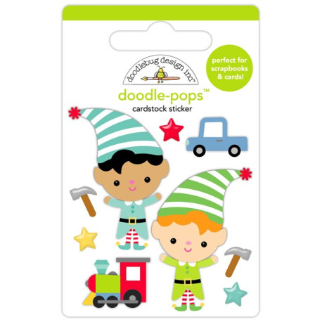 Doodlebug Design Oh What Fun Santa's Elves Doodle-Pops