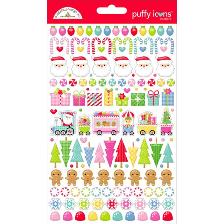 Doodlebug Design Oh What Fun Puffy Icons Stickers