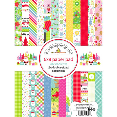 Doodlebug Design Oh What Fun Paper Pad 15x20cm