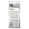 Stamper Anonymous Tim Holtz Layering Mini Stencil Set 18 3pezzi