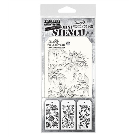 Stamper Anonymous Tim Holtz Layering Mini Stencil Set 19