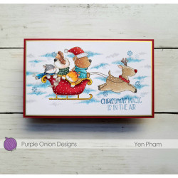 Purple Onion Designs Chilliezgraphy by Pei - Tofu & Friends Happy Sleigh