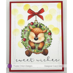Purple Onion Designs Chilliezgraphy by Pei - Reindeer Wreath