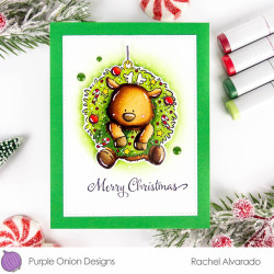 Purple Onion Designs Chilliezgraphy by Pei - Reindeer Wreath