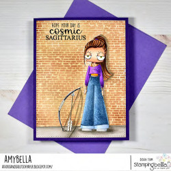 Stamping Bella ODDBALL ZODIAC SAGITTARIUS Stamp