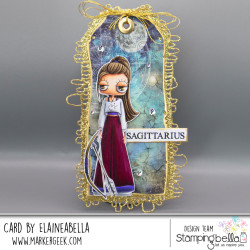 Stamping Bella ODDBALL ZODIAC SAGITTARIUS Stamp