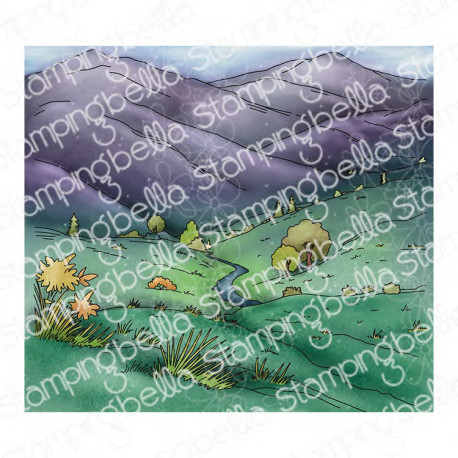 Stamping Bella MOUNTAIN VIEW BACKDROP Stamp