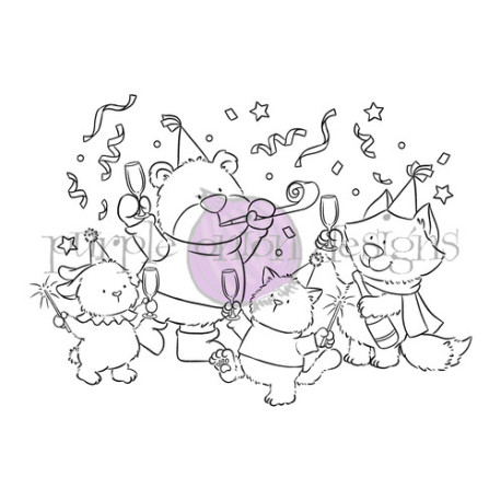 Purple Onion Designs Chilliezgraphy by Pei - Tofu & Friends New Years Toast