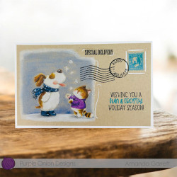 Purple Onion Designs Chilliezgraphy by Pei - Flappy & Tofu Snowflake Fun