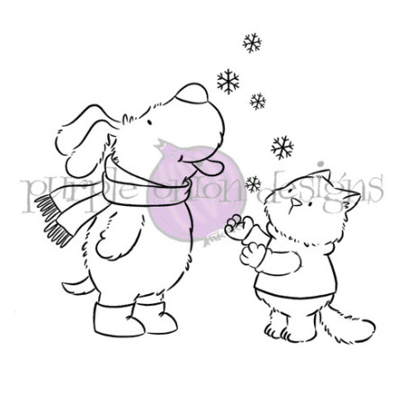 Purple Onion Designs Chilliezgraphy by Pei - Flappy & Tofu Snowflake Fun