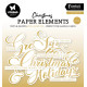 Studio Light Sentiments Classic GOLD Christmas Paper Elements CON FOIL