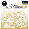 Studio Light Sentiments TRENDY GOLD Christmas Paper Elements CON FOIL