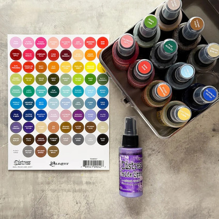 Ranger Tim Holtz Distress SMALL Round Label Sheet WHITE