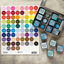 Ranger Tim Holtz Distress LARGE Round Label Sheet WHITE
