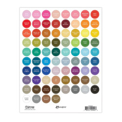 Ranger Tim Holtz Distress LARGE Round Label Sheet WHITE
